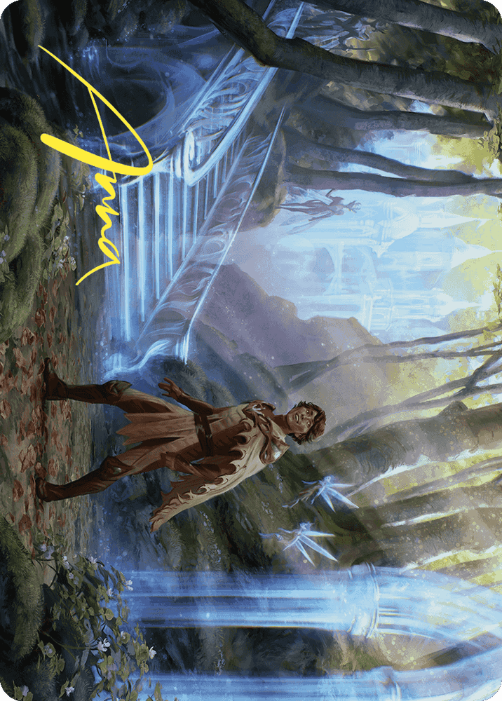 Into the Fae Court Art Card (Gold-Stamped Signature) [Wilds of Eldraine Art Series] Magic: The Gathering