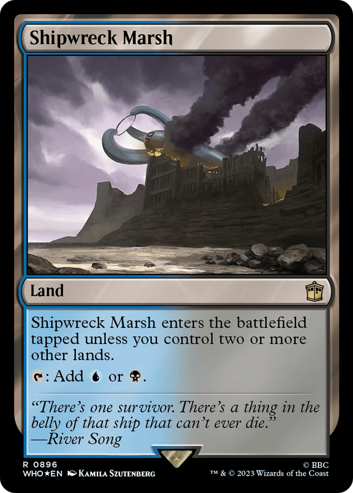Shipwreck Marsh (Surge Foil) [Doctor Who] Magic: The Gathering