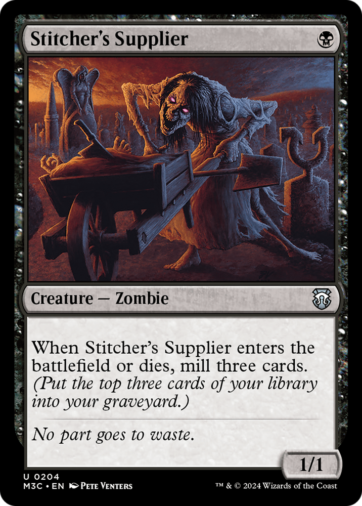 Stitcher's Supplier (Ripple Foil) [Modern Horizons 3 Commander] Magic: The Gathering