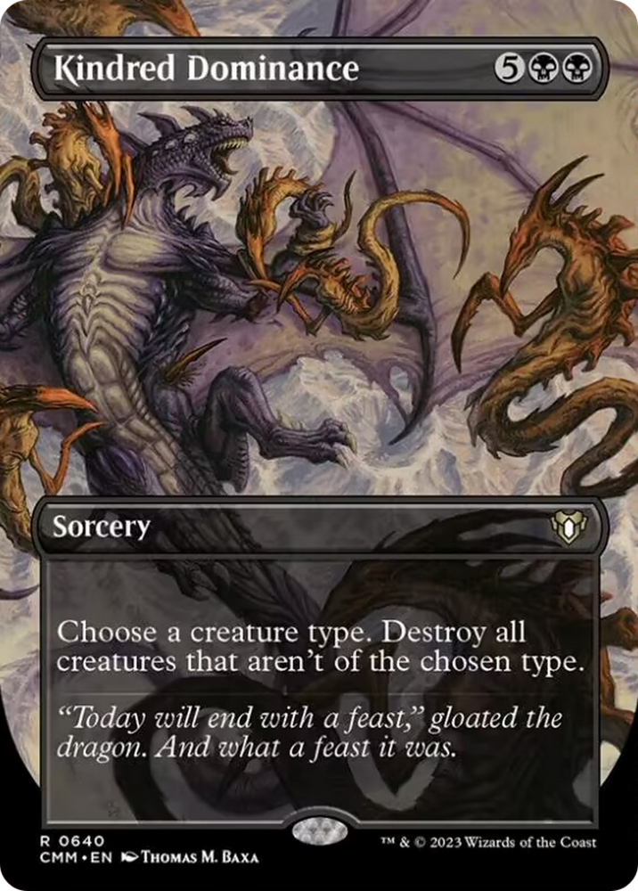 Kindred Dominance (Borderless Alternate Art) [Commander Masters] Magic: The Gathering