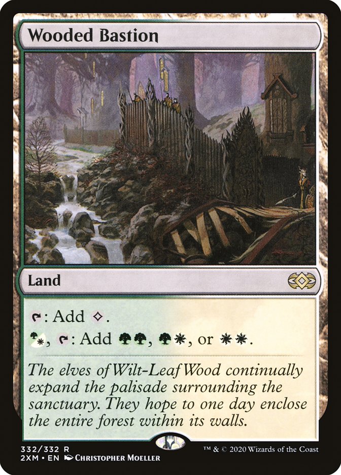 Wooded Bastion [Double Masters] Magic: The Gathering