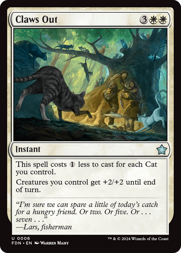 Claws Out [Foundations] Magic: The Gathering