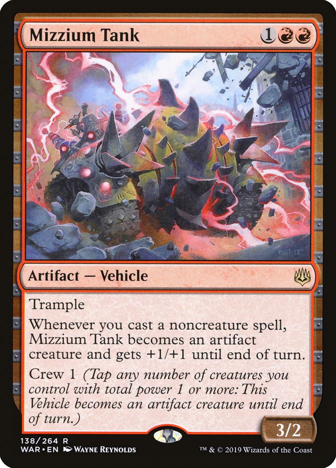 Mizzium Tank [War of the Spark] Magic: The Gathering
