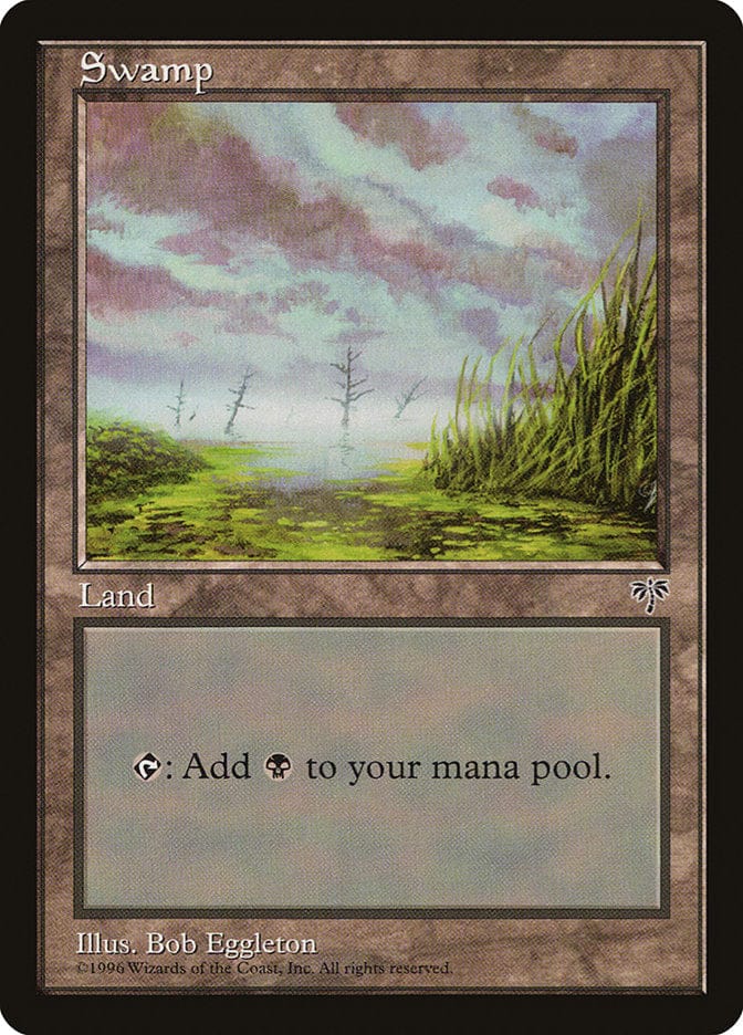Swamp (No Sun or Moon / No Eyes) [Mirage] Magic: The Gathering