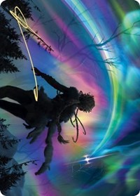 The Prismatic Bridge Art Card (Gold-Stamped Signature) [Kaldheim Art Series] Magic: The Gathering
