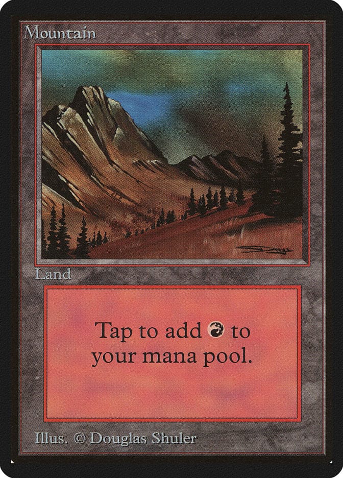 Mountain (299) [Beta Edition] Magic: The Gathering