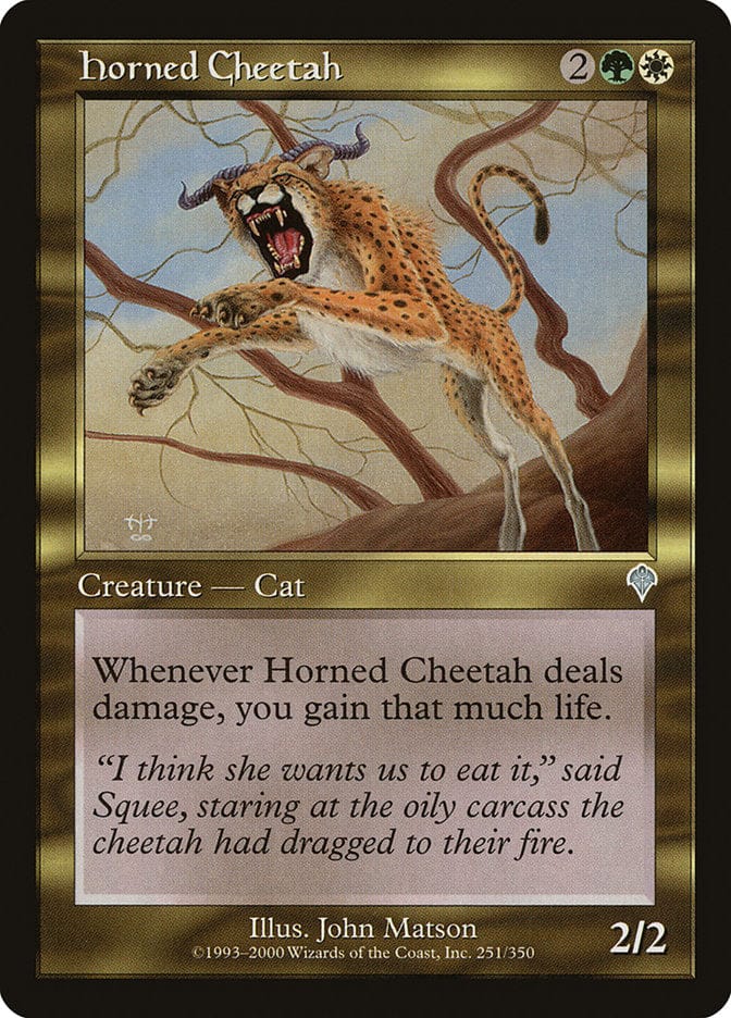 Horned Cheetah [Invasion] Magic: The Gathering