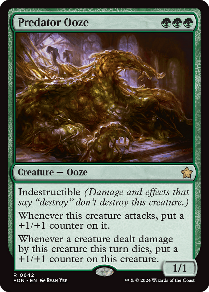 Predator Ooze [Foundations] Magic: The Gathering