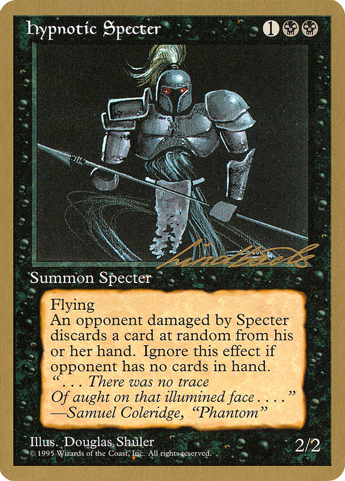 Hypnotic Specter (Leon Lindback) [Pro Tour Collector Set] Magic: The Gathering