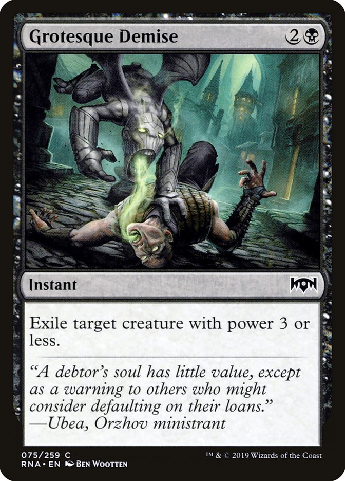 Grotesque Demise [Ravnica Allegiance] Magic: The Gathering