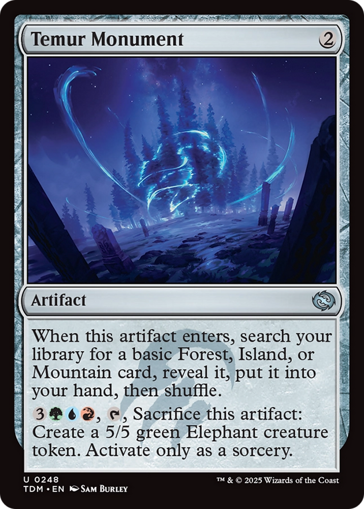 Temur Monument [Tarkir: Dragonstorm] Magic: The Gathering