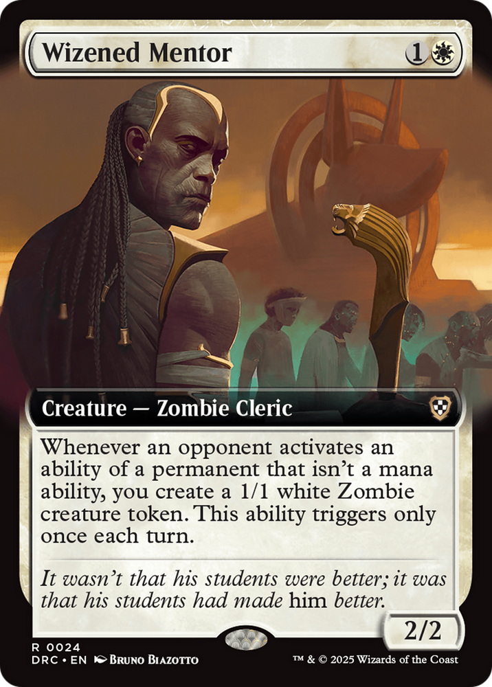 Wizened Mentor (Extended Art) [Aetherdrift Commander] Magic: The Gathering