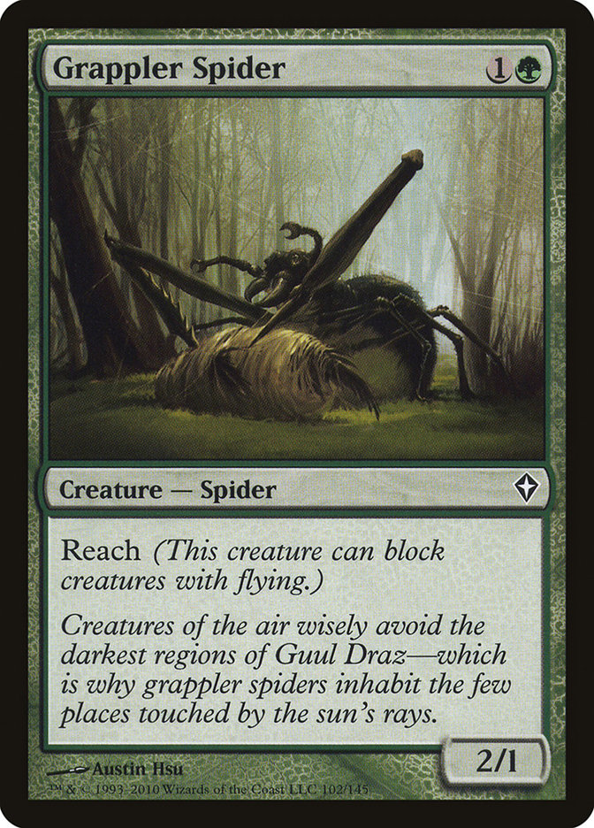 Grappler Spider [Worldwake] Magic: The Gathering