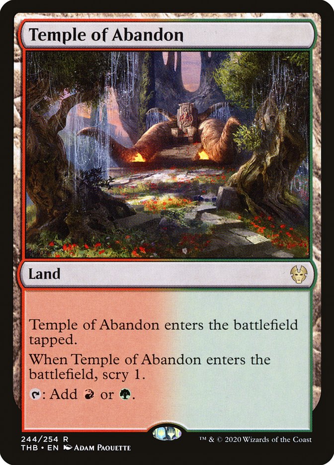 Temple of Abandon [Theros Beyond Death] Magic: The Gathering