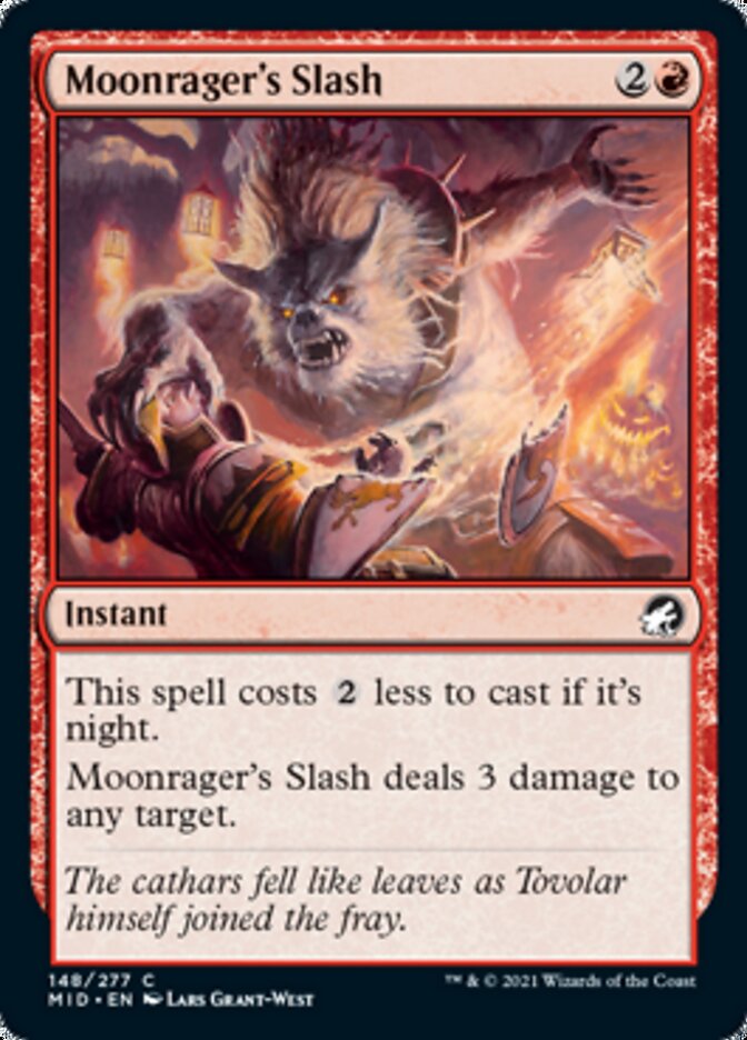 Moonrager's Slash [Innistrad: Midnight Hunt] Magic: The Gathering
