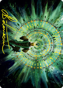 Verdant Mastery Art Card (Gold-Stamped Signature) [Strixhaven: School of Mages Art Series] Magic: The Gathering