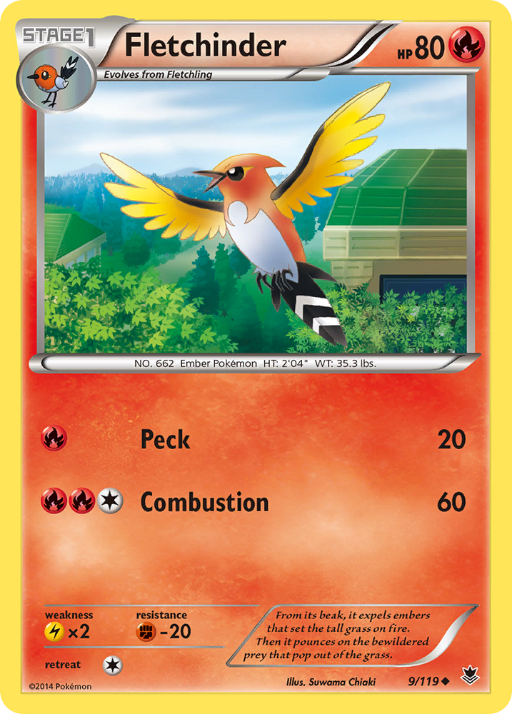 Fletchinder (9/119) [XY: Phantom Forces] Pokémon
