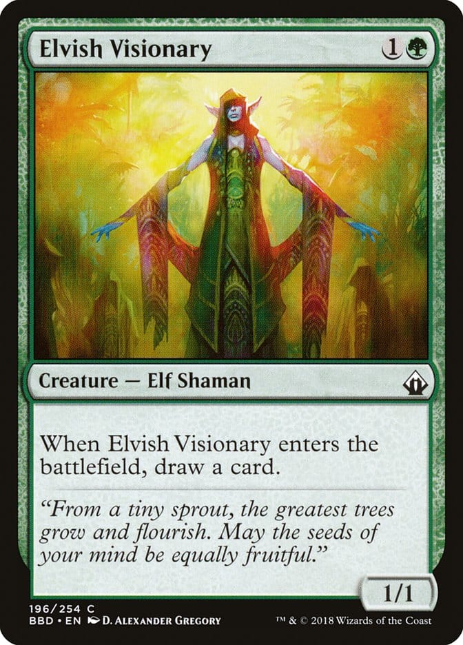 Elvish Visionary [Battlebond] Magic: The Gathering