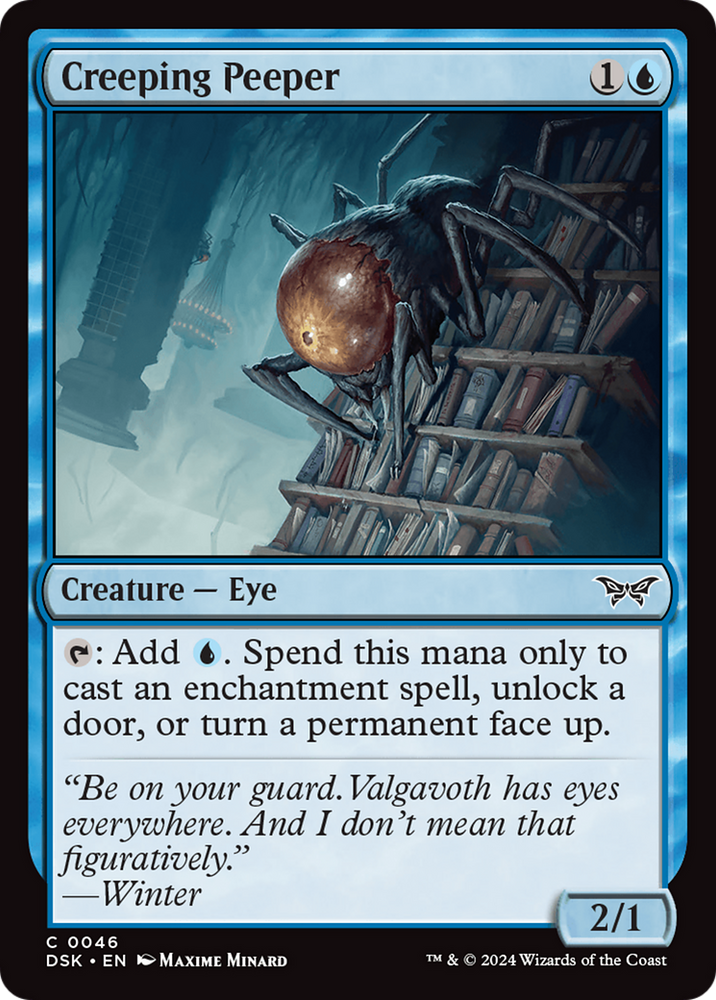 Creeping Peeper [Duskmourn: House of Horror] Magic: The Gathering