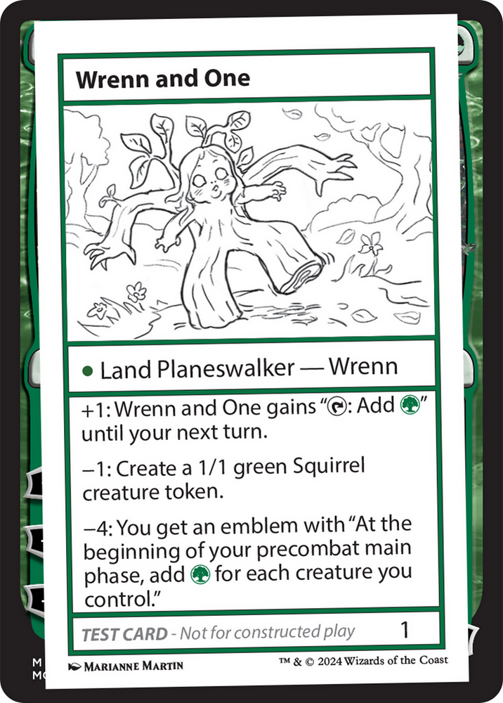 Wrenn and One [Mystery Booster 2 Playtest Cards] Magic: The Gathering