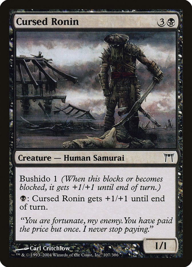 Cursed Ronin [Champions of Kamigawa] Magic: The Gathering