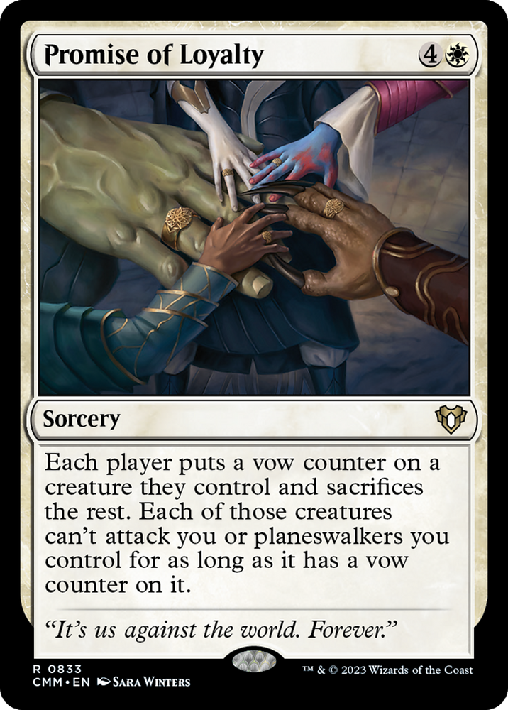 Promise of Loyalty [Commander Masters] Magic: The Gathering