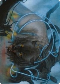 Bind the Monster Art Card [Kaldheim Art Series] Magic: The Gathering