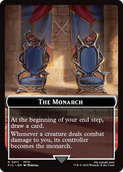 The Blackjack // The Monarch Double-Sided Token [FINAL FANTASY Commander Tokens] Magic: The Gathering