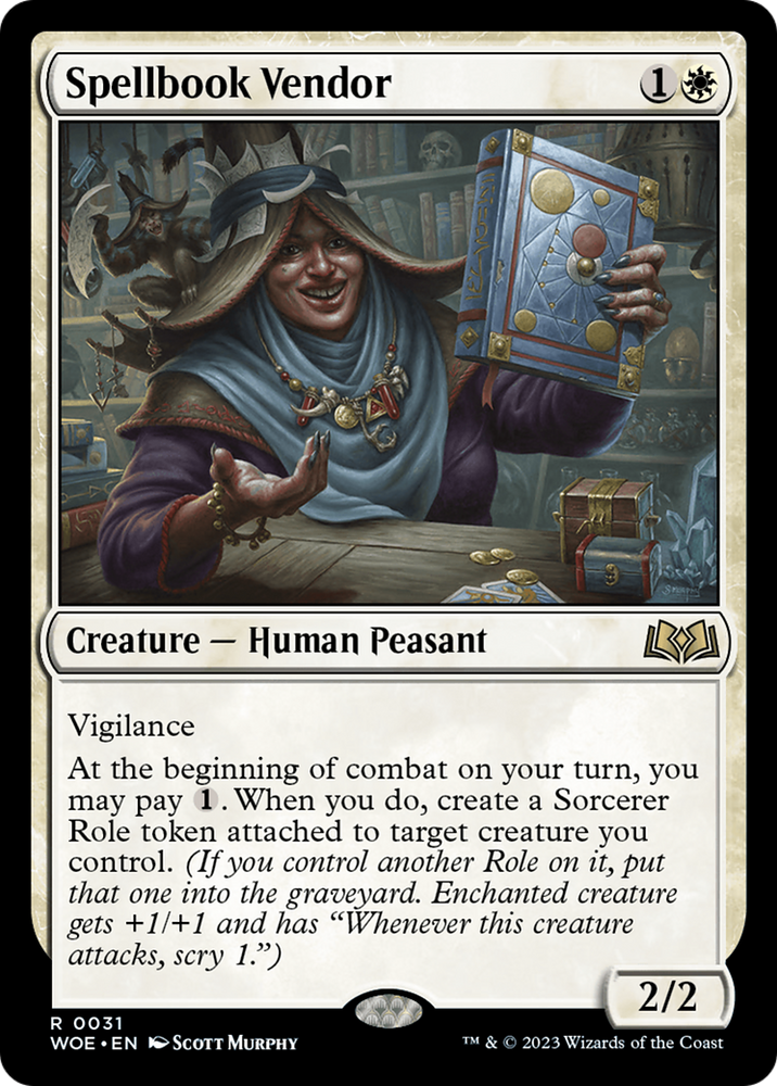 Spellbook Vendor [Wilds of Eldraine] Magic: The Gathering