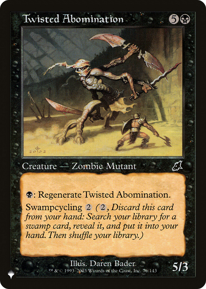 Twisted Abomination [The List] Magic: The Gathering