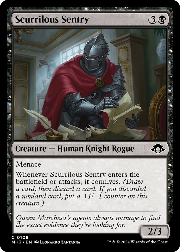 Scurrilous Sentry [Modern Horizons 3] Magic: The Gathering