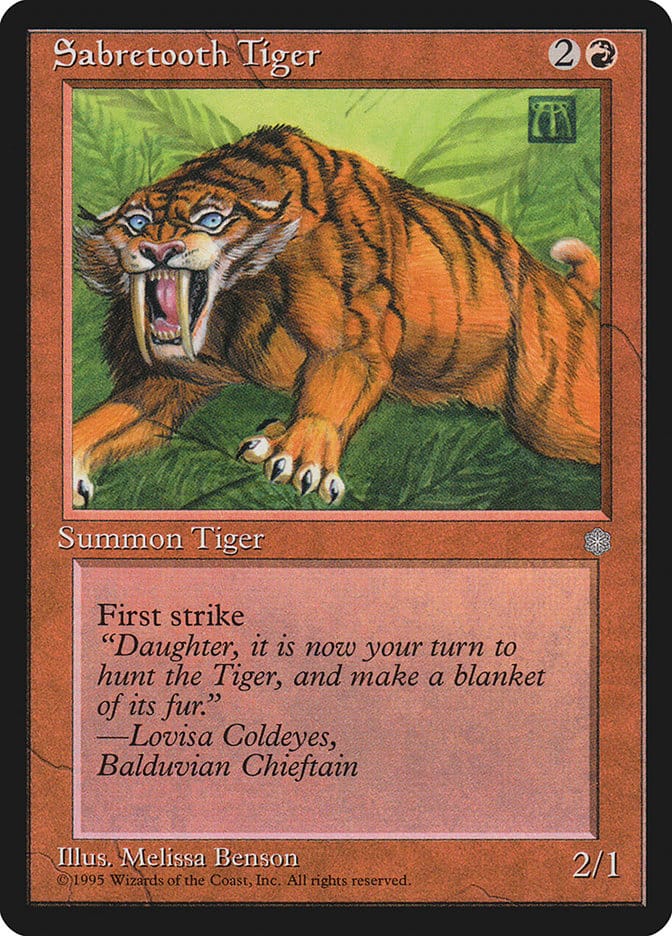 Sabretooth Tiger [Ice Age] Magic: The Gathering