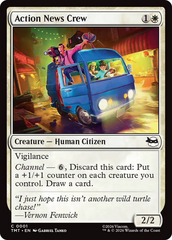 Action News Crew [Teenage Mutant Ninja Turtles] Magic: The Gathering