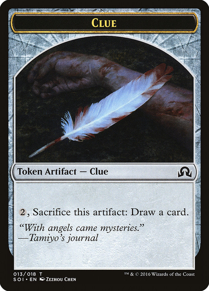 Clue Token (013/018) [Shadows over Innistrad Tokens] Magic: The Gathering