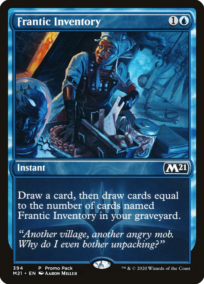 Frantic Inventory (Promo Pack) [Core Set 2021 Promos] Magic: The Gathering