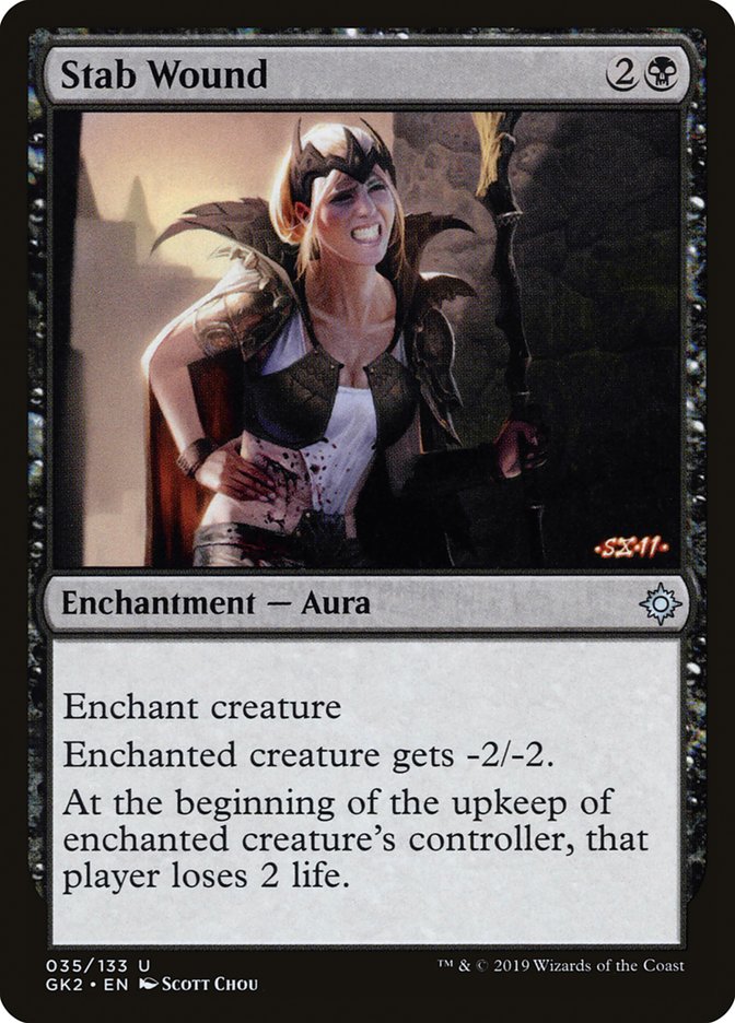 Stab Wound [Ravnica Allegiance Guild Kit] Magic: The Gathering