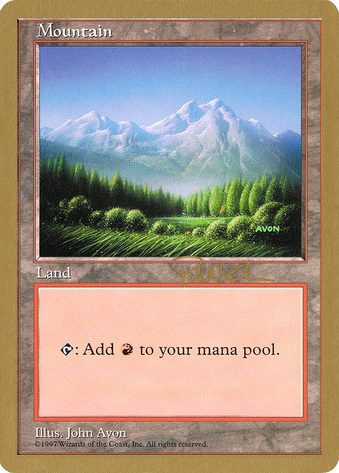 Mountain (pm443) (Paul McCabe) [World Championship Decks 1997] Magic: The Gathering