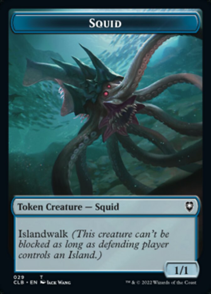 Squid // Copy Double-Sided Token [Commander Legends: Battle for Baldur's Gate Tokens] Magic: The Gathering