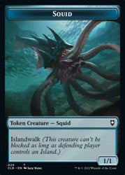 Squid // Copy Double-Sided Token [Commander Legends: Battle for Baldur's Gate Tokens] Magic: The Gathering