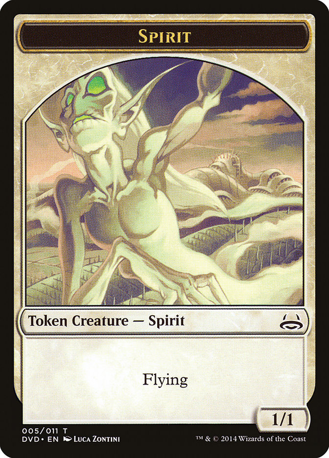 Spirit Token (Divine vs. Demonic) [Duel Decks Anthology Tokens] Magic: The Gathering
