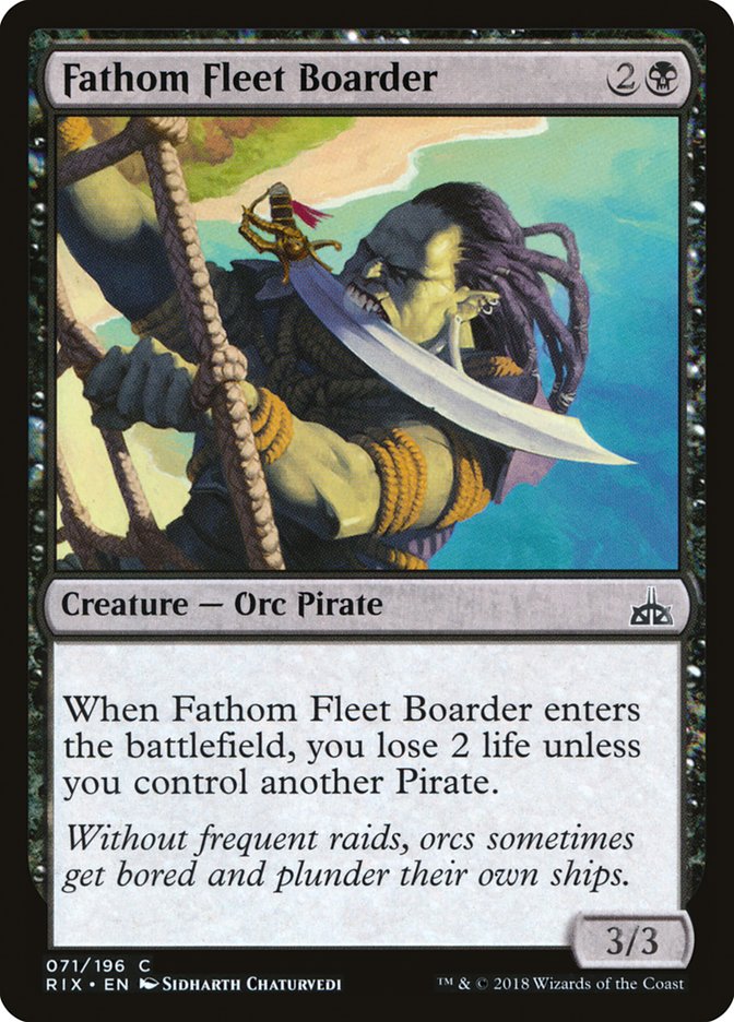 Fathom Fleet Boarder [Rivals of Ixalan] Magic: The Gathering