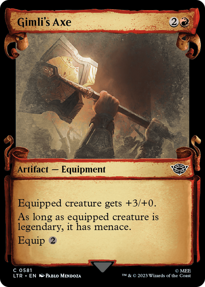 Gimli's Axe [The Lord of the Rings: Tales of Middle-Earth Showcase Scrolls] Magic: The Gathering