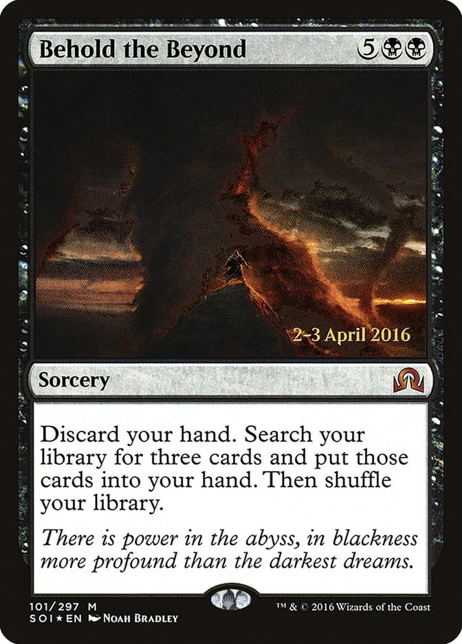 Behold the Beyond [Shadows over Innistrad Prerelease Promos] Magic: The Gathering