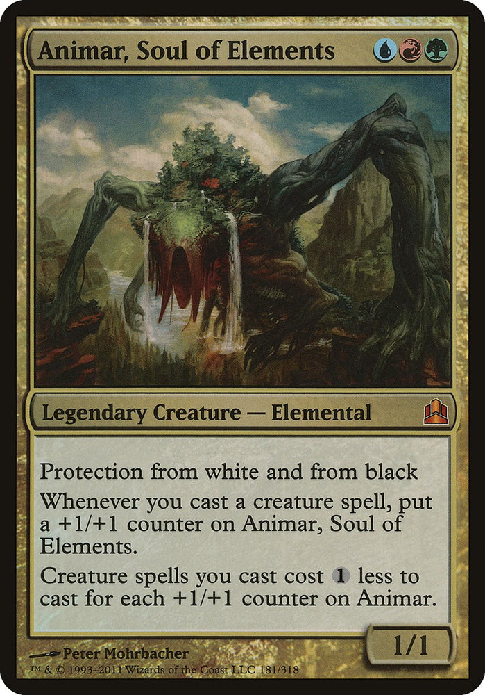 Animar, Soul of Elements (Oversized) [Commander 2011 Oversized] Magic: The Gathering