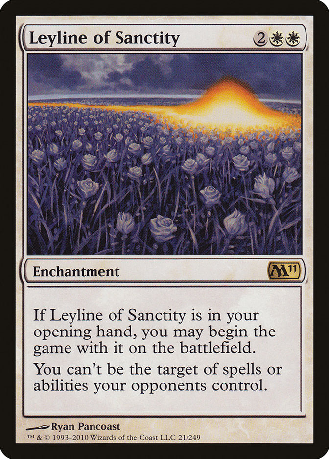 Leyline of Sanctity [Magic 2011] Magic: The Gathering