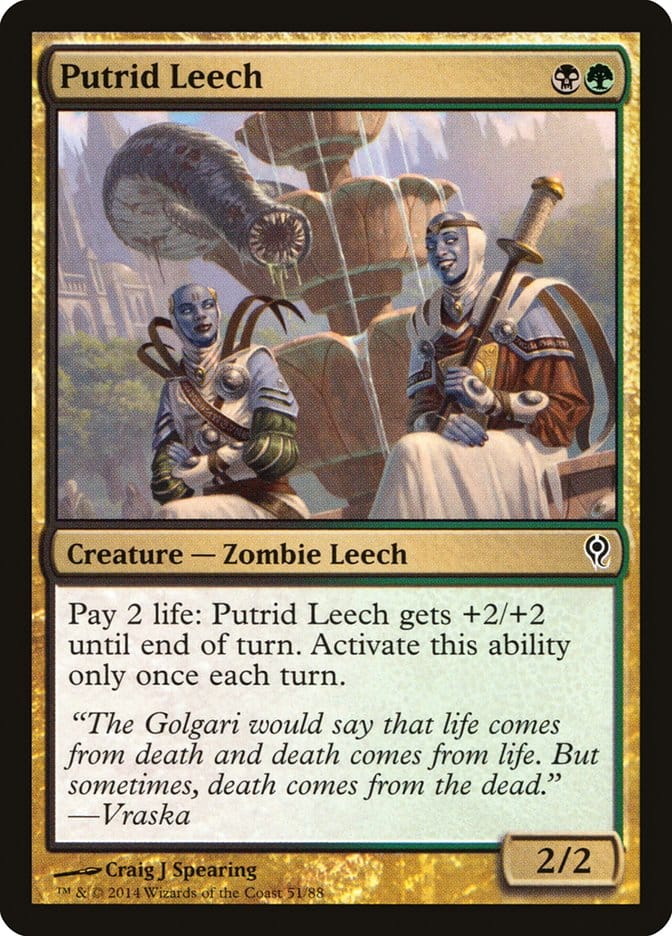 Putrid Leech [Duel Decks: Jace vs. Vraska] Magic: The Gathering