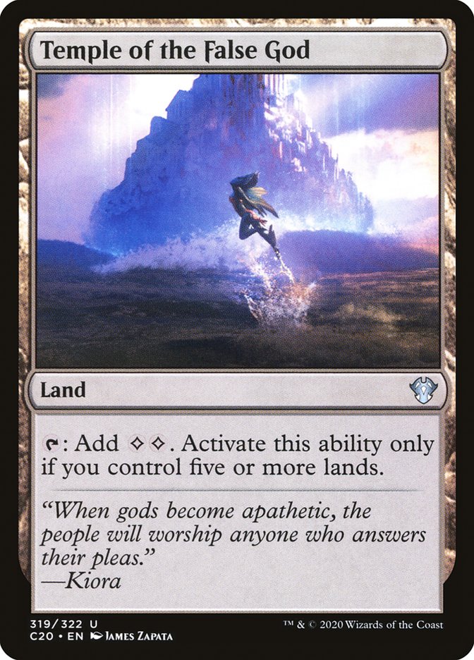 Temple of the False God [Commander 2020] Magic: The Gathering