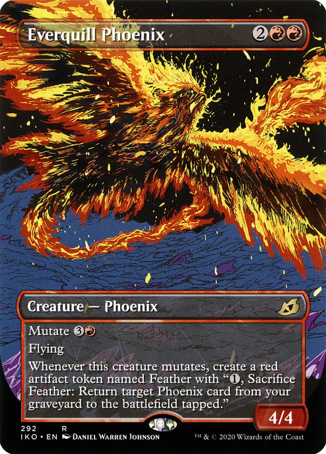 Everquill Phoenix (Showcase) [Ikoria: Lair of Behemoths] Magic: The Gathering