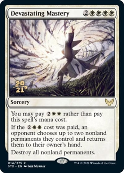 Devastating Mastery [Strixhaven: School of Mages Prerelease Promos] Magic: The Gathering