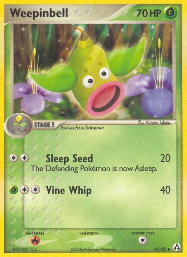 Weepinbell (47/92) [EX: Legend Maker] Pokémon